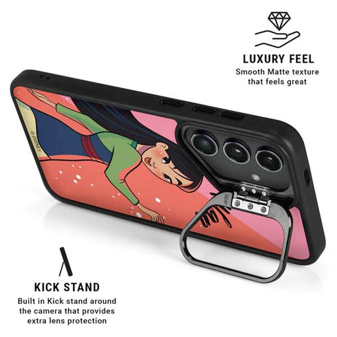Disney Princess Mulan Art Galaxy S25 Kickstand Case